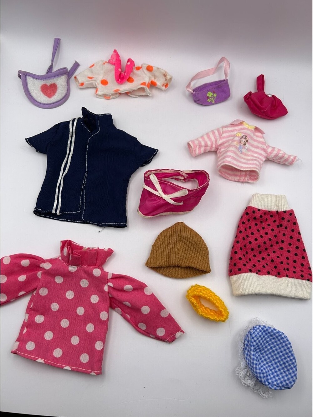 Doll Clothes and Accessories Lot Wardrobe Fits 11-12 in Baby Skirts